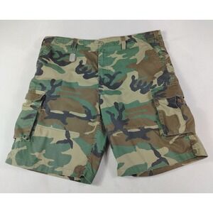 Rothco Cargo Shorts Mens XXL Green Camo BDU Relaxed Fit Military Utility Combat